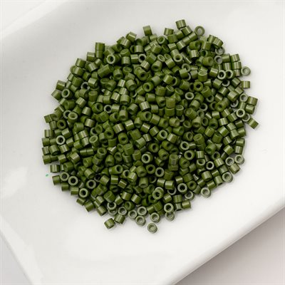 Cylin Bead 11/0 25g Bag - Opaque Green Avocado