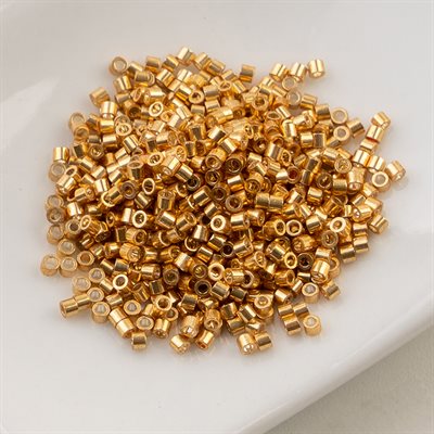 Cylin Bead 11/0 25g Bag - Golden Alloy Glow
