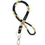 Beaded Lanyards - Black (18")