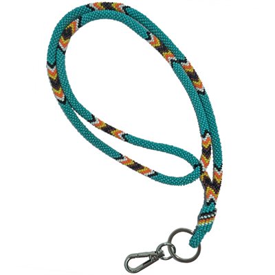 Beaded Lanyards - Teal (18")