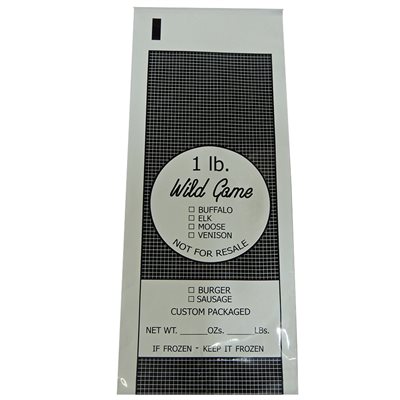 Ground Wild Game Bags - Printed (1 lb.)
