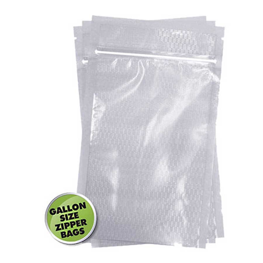 Zippered Embossed Vacuum Bags 11" x 16" (3 Mil)