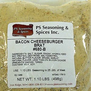 Bacon Cheeseburger Brat (498 g)