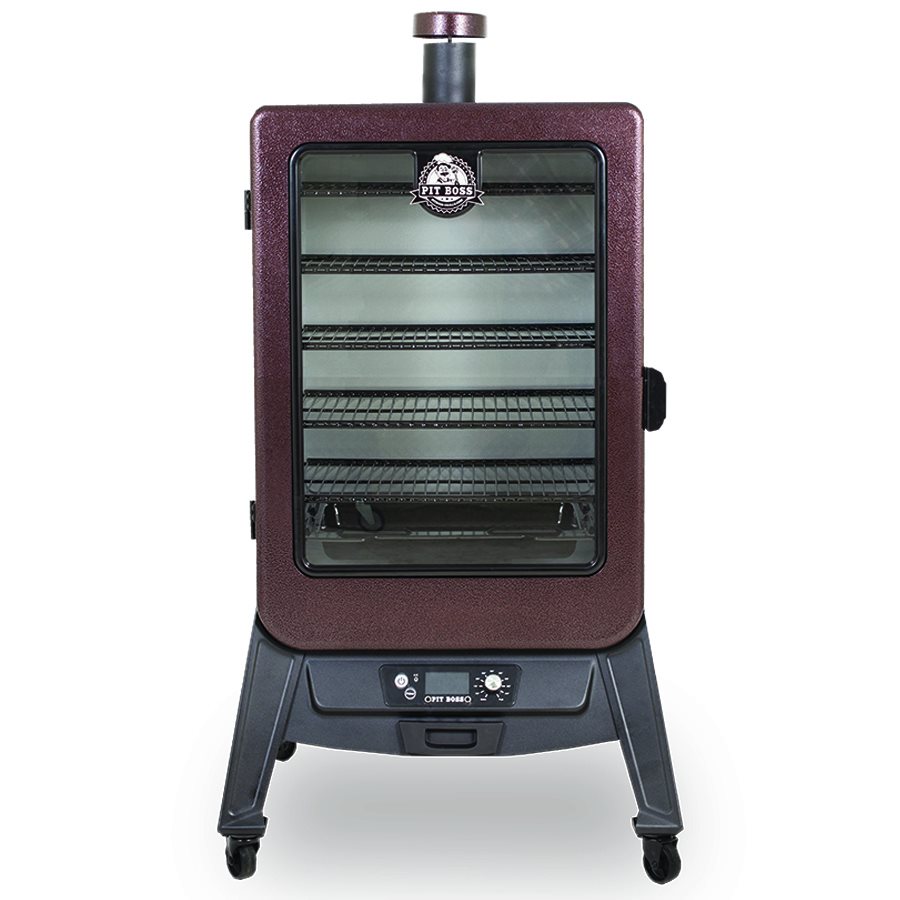 cooking steaks on pit boss vertical smoker