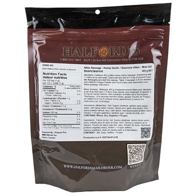 Atlas Fresh & Smoked Sausage Seasoning - Honey Garlic (455 g)
