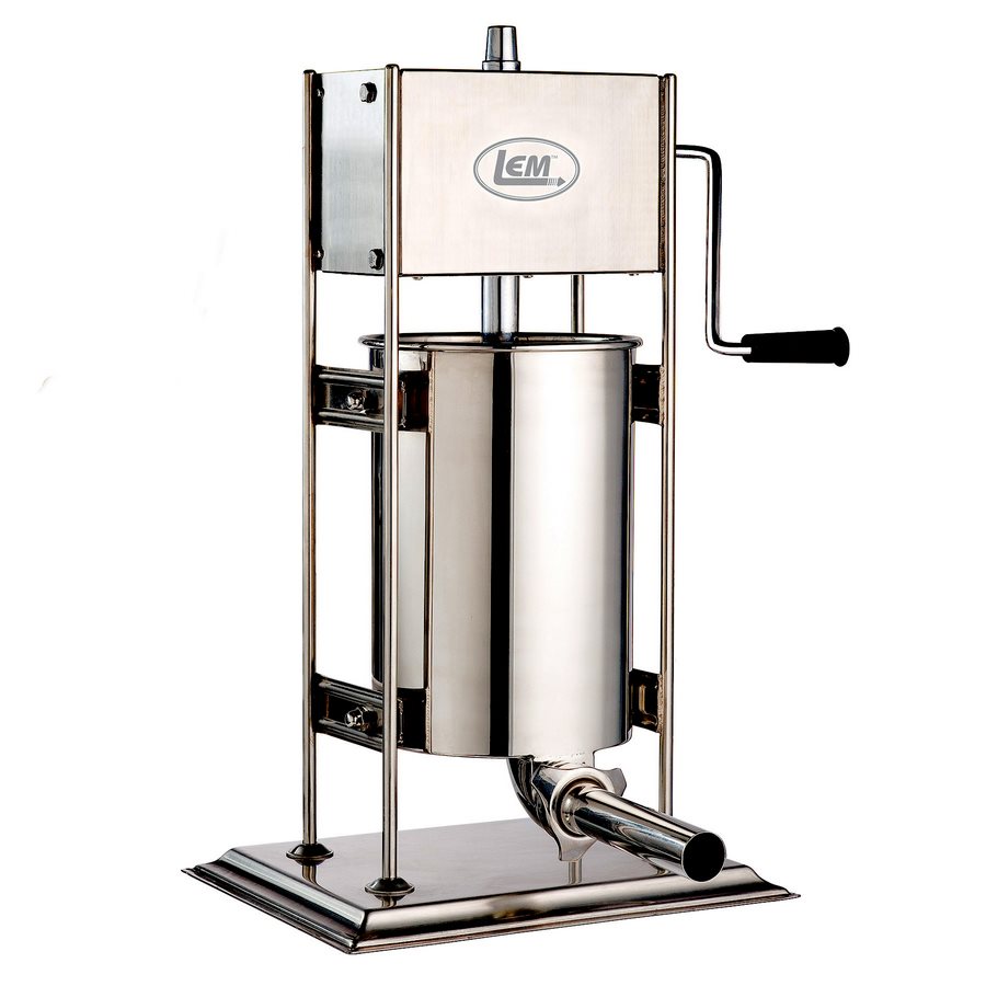 Lem Stainless Steel Vertical Sausage Stuffer (Cap 25 Lbs)
