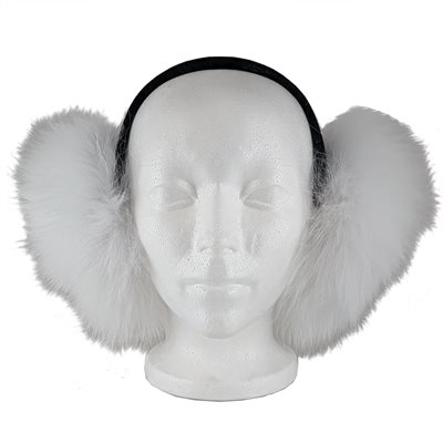 Ear Muffs - Arctic White Fox