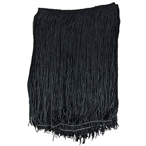14" Chainette Fringe - Black