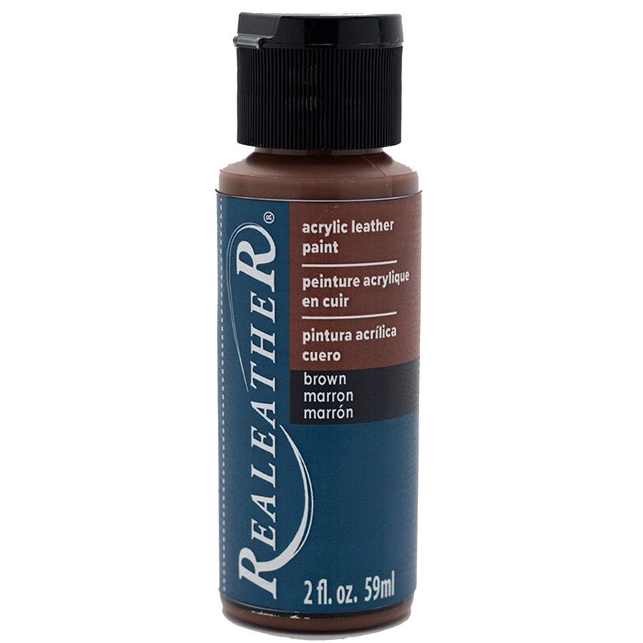 leather brown paint