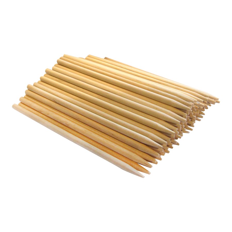 Wood Skewers Birch, 6" x 7/32" (100 Skewers)