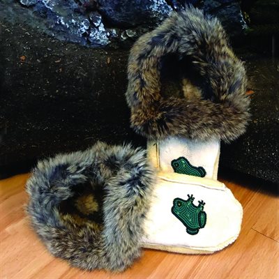 NST Moccasins - Frog (Brown Fur) L8