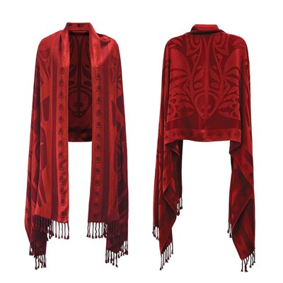 Shawl - Eagle Flight (Red)