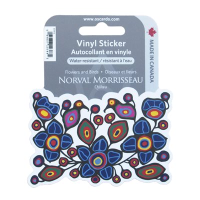 Vinyl Sticker - Flowers and Birds