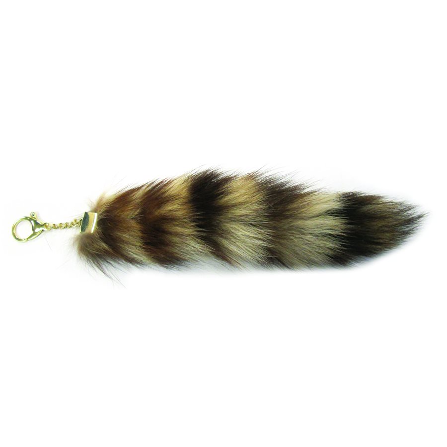 Raccoon Tail Keychain